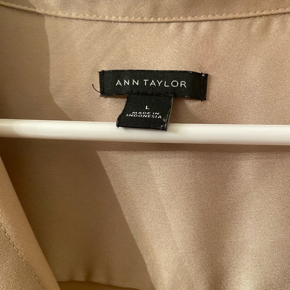 Ann Taylor Light Tan Blouse - Picture 3 of 5